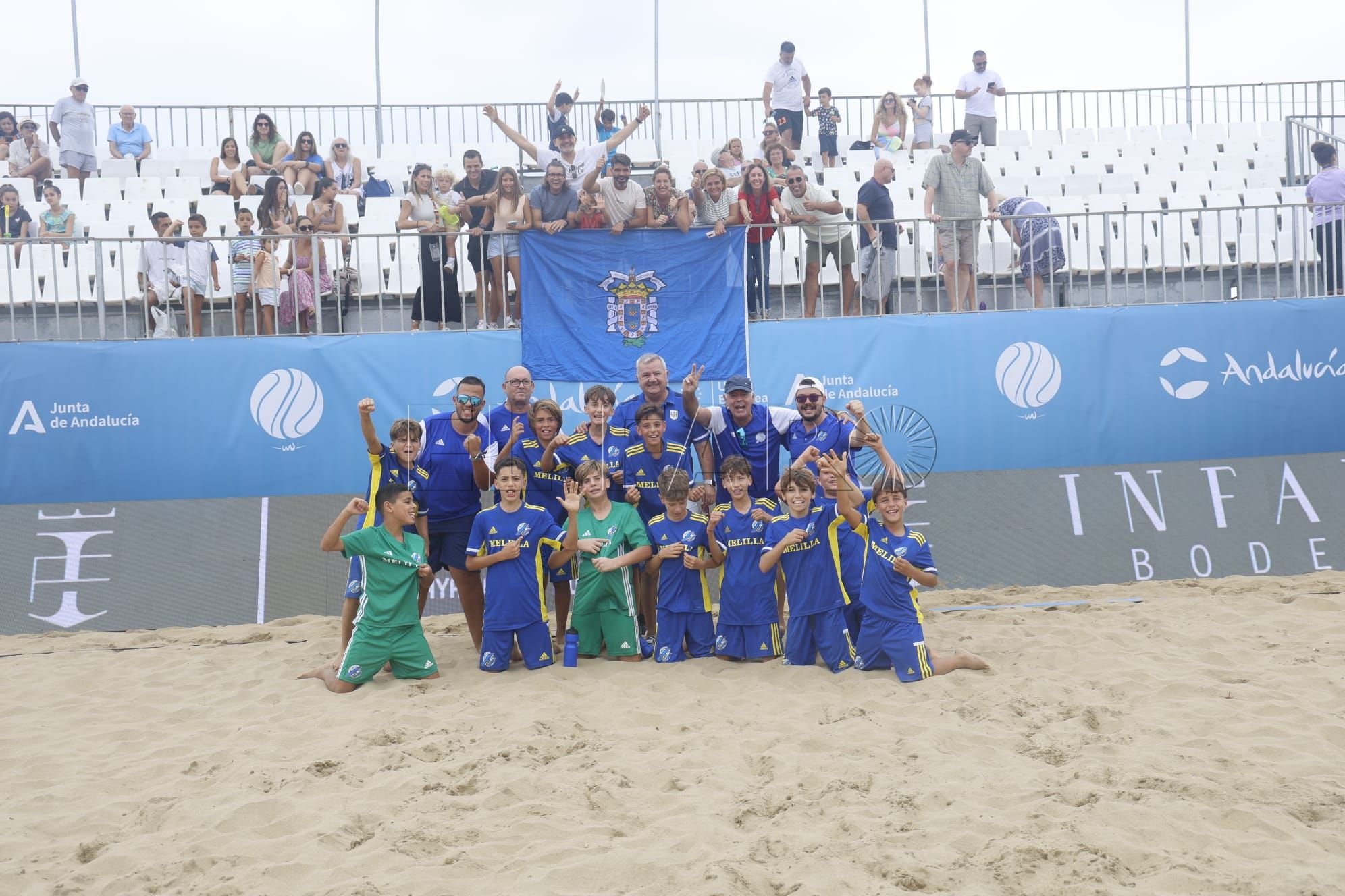 Melilla, campeona de España alevín de fútbol playa