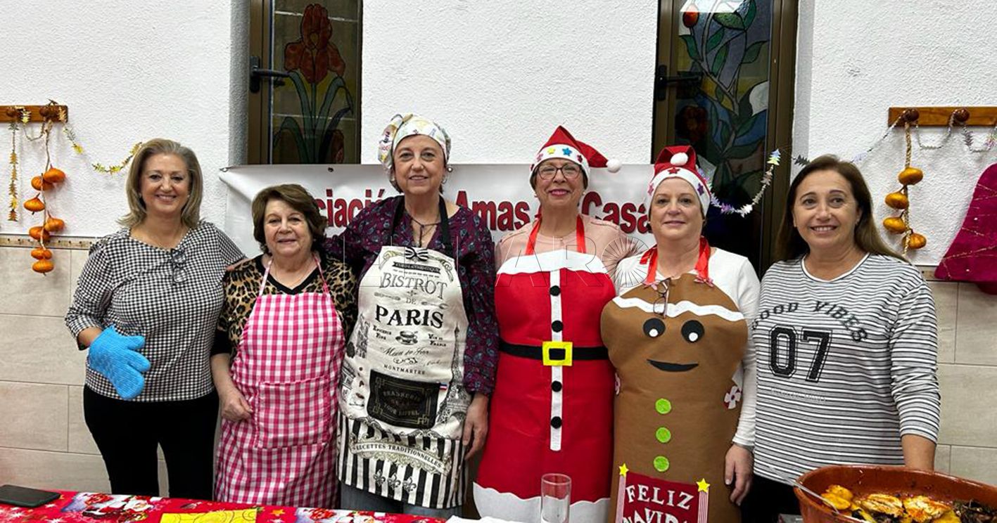 La Asociación de Amas de Casa lleva a cabo su curso de cocina navideña