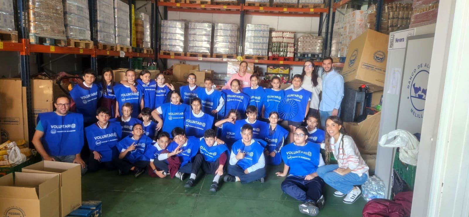 El Banco de Alimentos agradece la donación del centro Pedro de Estopiñán