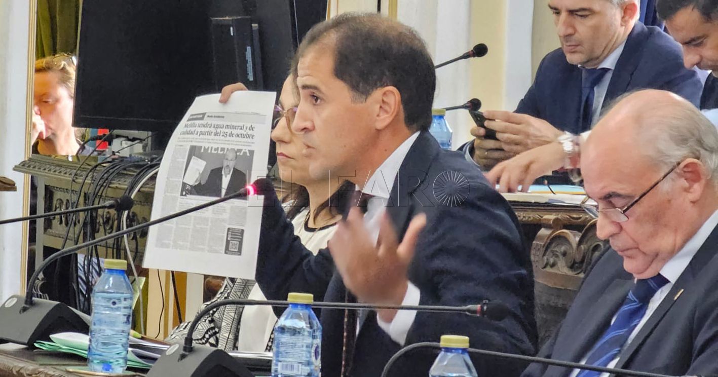 Ronda achaca a la CHG que no haya todavía “agua mineral” en los grifos de Melilla