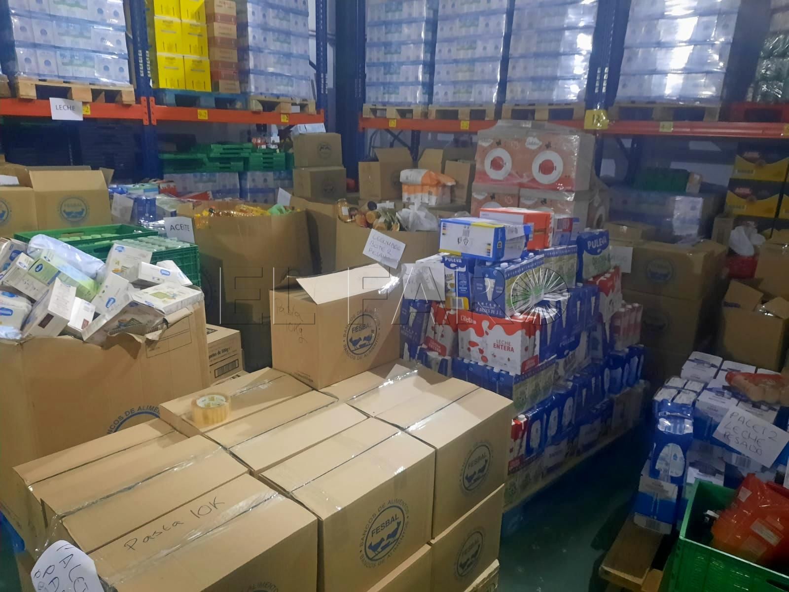 Más de 8.600 kilos de productos en la gran recogida de alimentos de Melilla