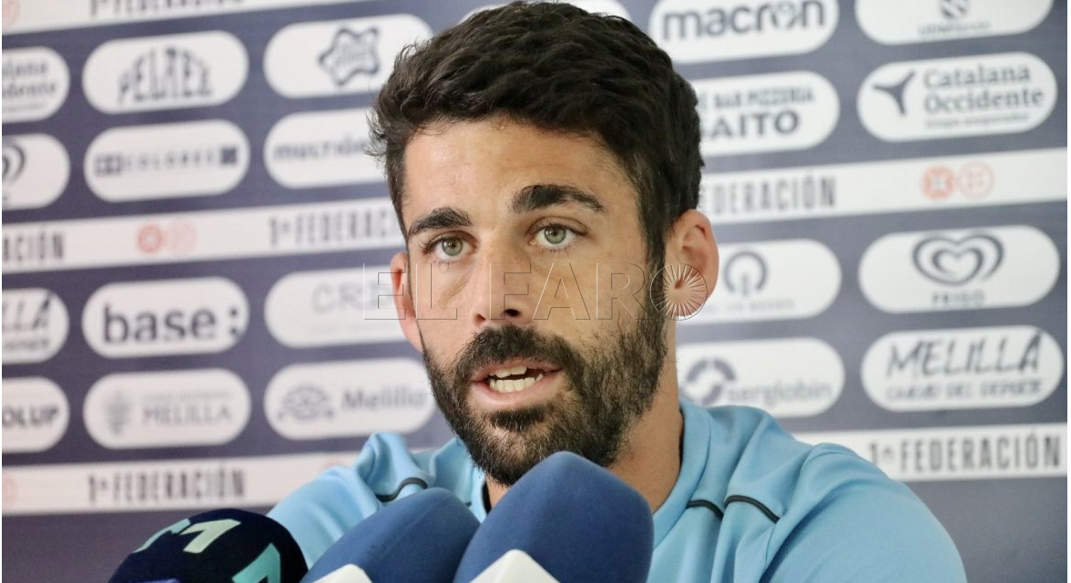 Caro, defensa de la UD Melilla: "Espero el apoyo de la afición en este partido tan importante"