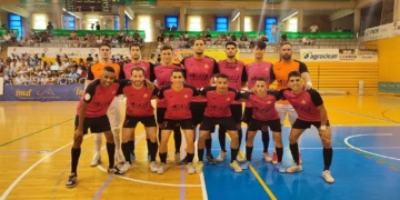 El Melistar FS acudió con estos jugadores al partido de la primera vuelta.
