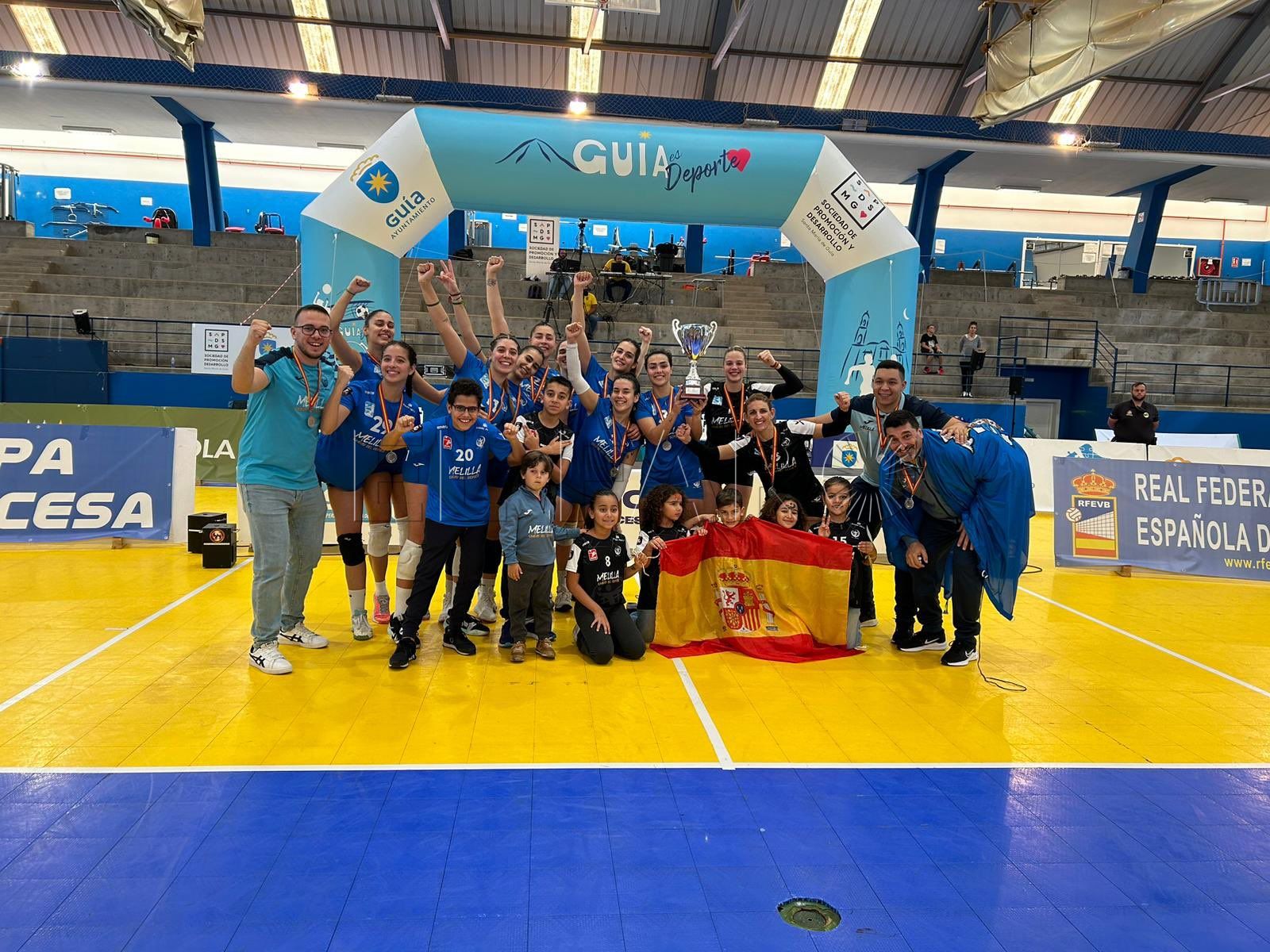 El CV Melilla, subcampeón de la Copa Princesa