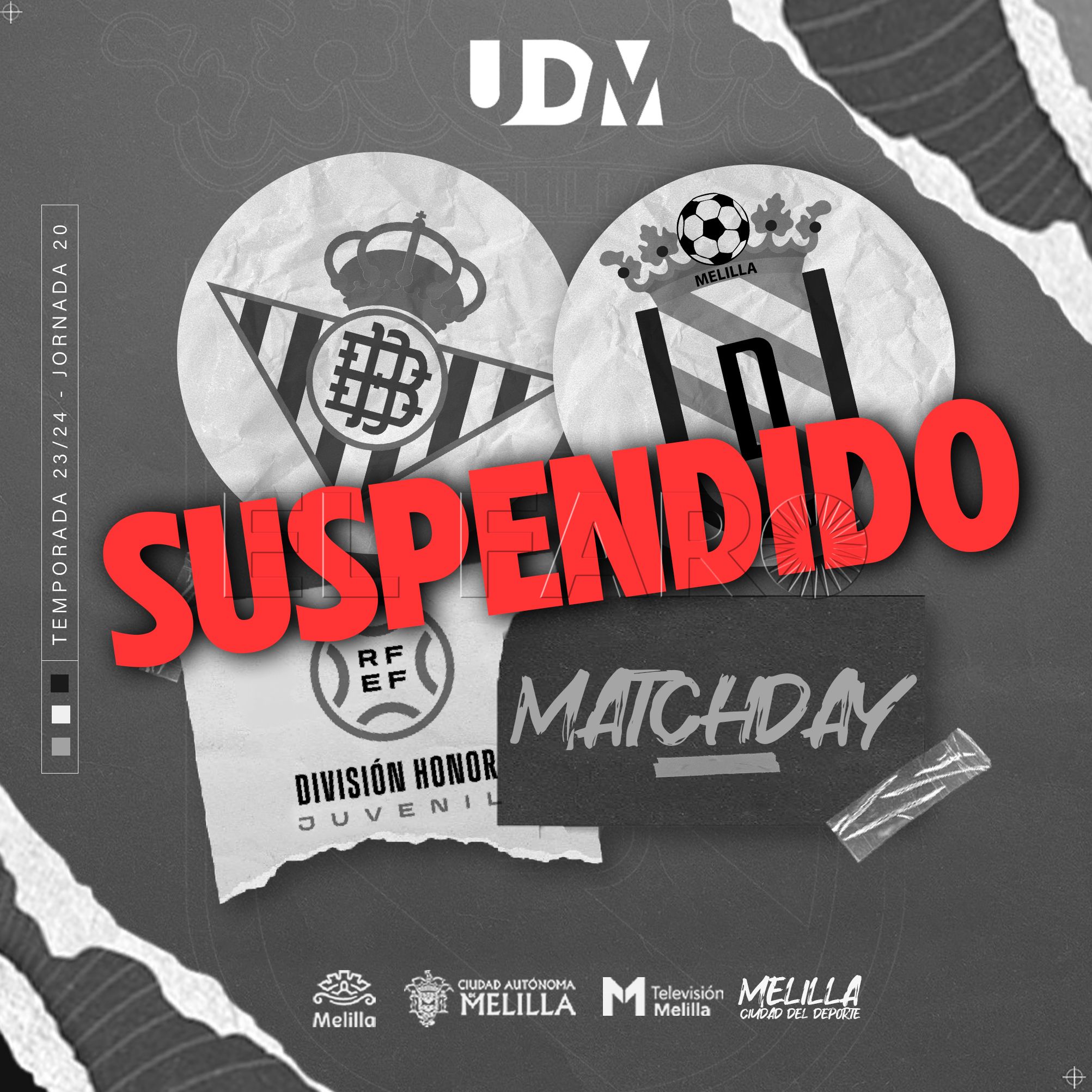 Aplazado el partido entre la UD Melilla y el Real Betis Balompié