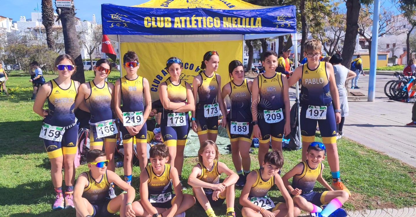 Altísimo nivel del Club Atlético Melilla en el Duatlón de Marbella