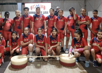 La Escuela de Halterofilia de la Territorial Melillense cuenta con niños con edades comprendidas entre los cuatro y los doce años.