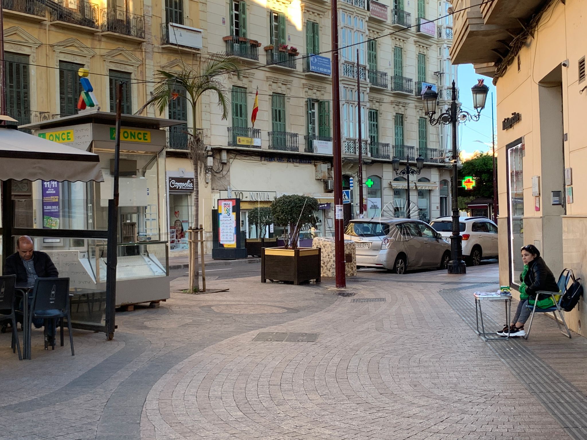 El kiosco de la ONCE de Héroes de España, esperando su traslado