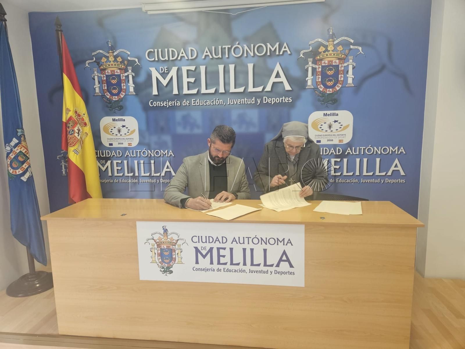 Firmado el convenio de la Consejería de Educación y María Inmaculada