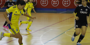 Las jugadoras melillenses lograron su primera victoria en el Campeonato de España Sub-12 de Fútbol Sala.