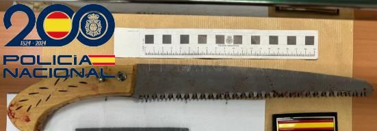 La Policía Nacional evita que un individuo se autolesione o lesione a otros