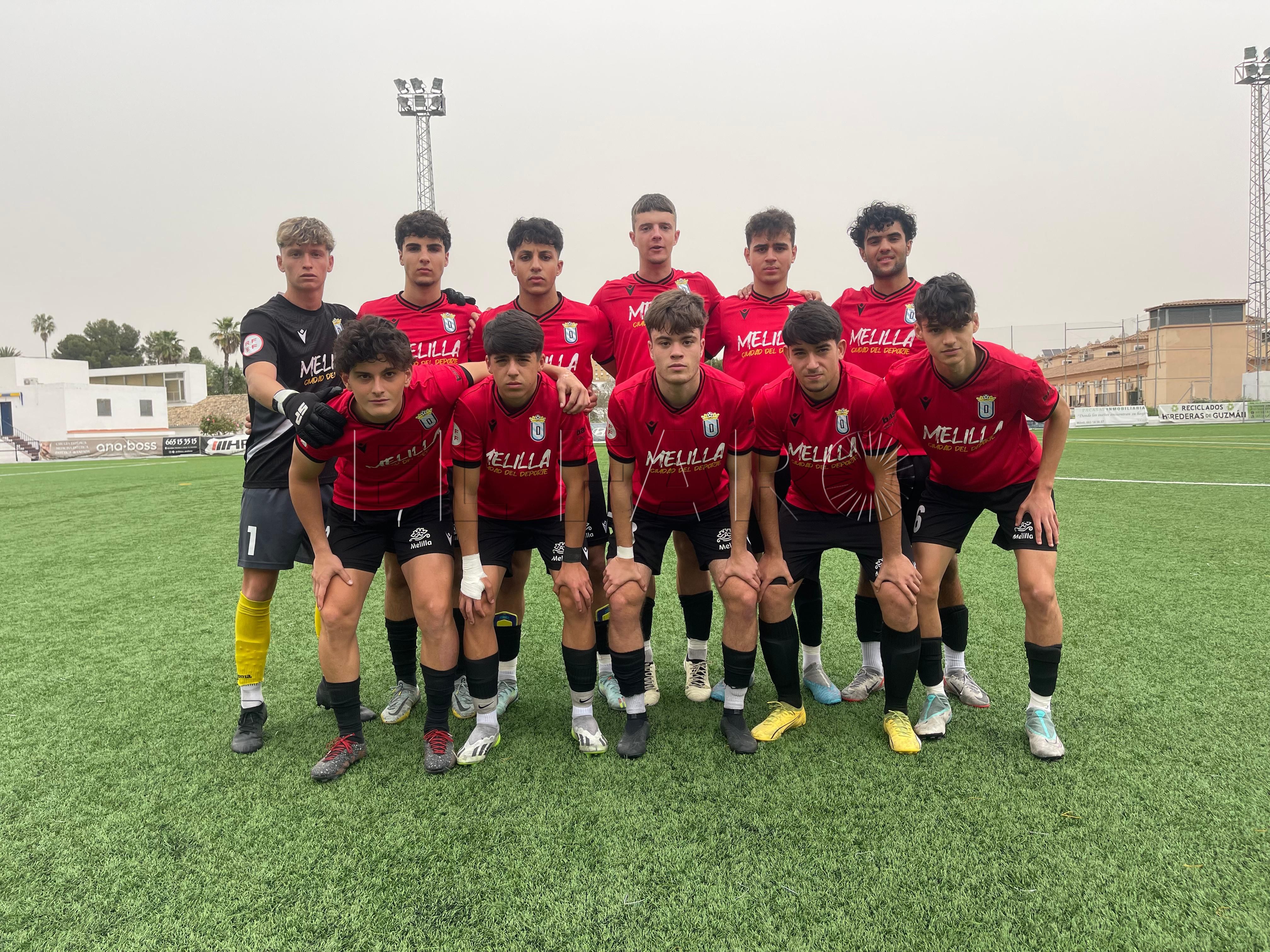 Tropiezo de la escuadra de la UD Melilla juvenil en Tomares