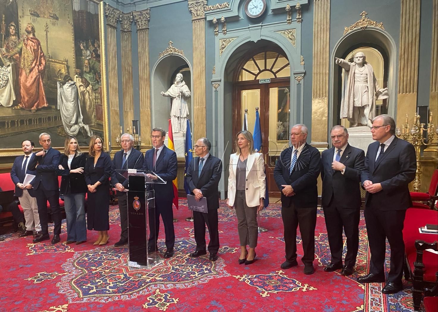 Feijóo lleva al Senado el problema de la bonificación a la Seguridad Social