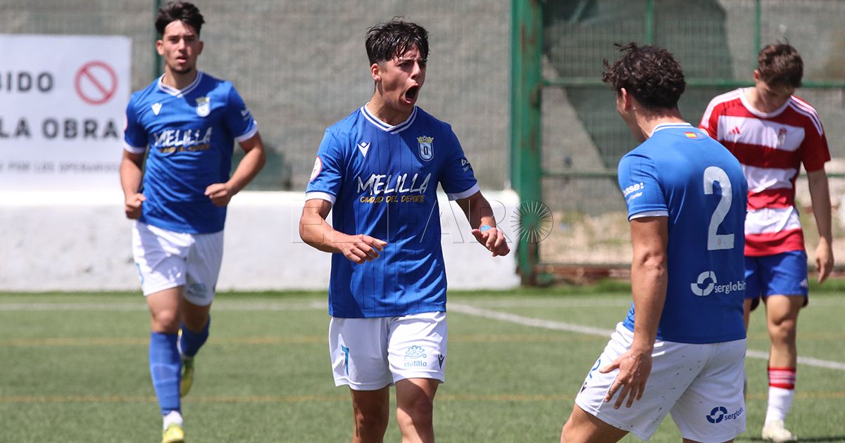 La UD Melilla juvenil sale goleada de La Espiguera
