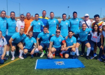 Imagen del equipo Melilla ‘B’ que ayer cerraba la fase de grupos con una derrota ante Huelva (0-1), un empate frente a la Guardia Civil de Valencia (1-1) y una victoria contra Logroño (3-0).