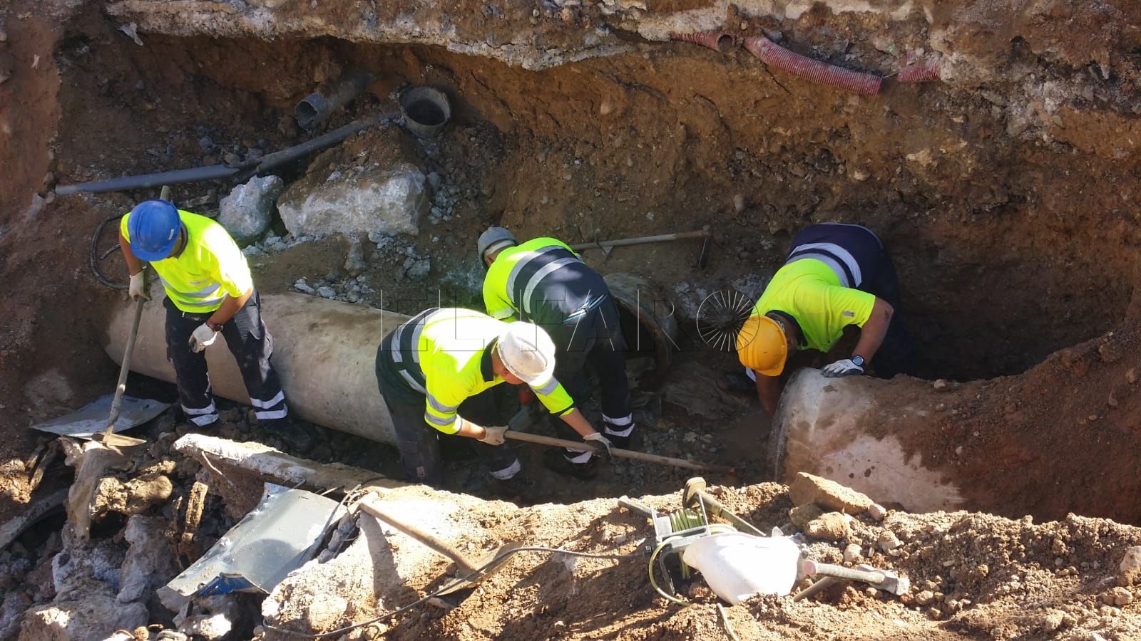 Ventura dice que la avería de agua ya está resuelta