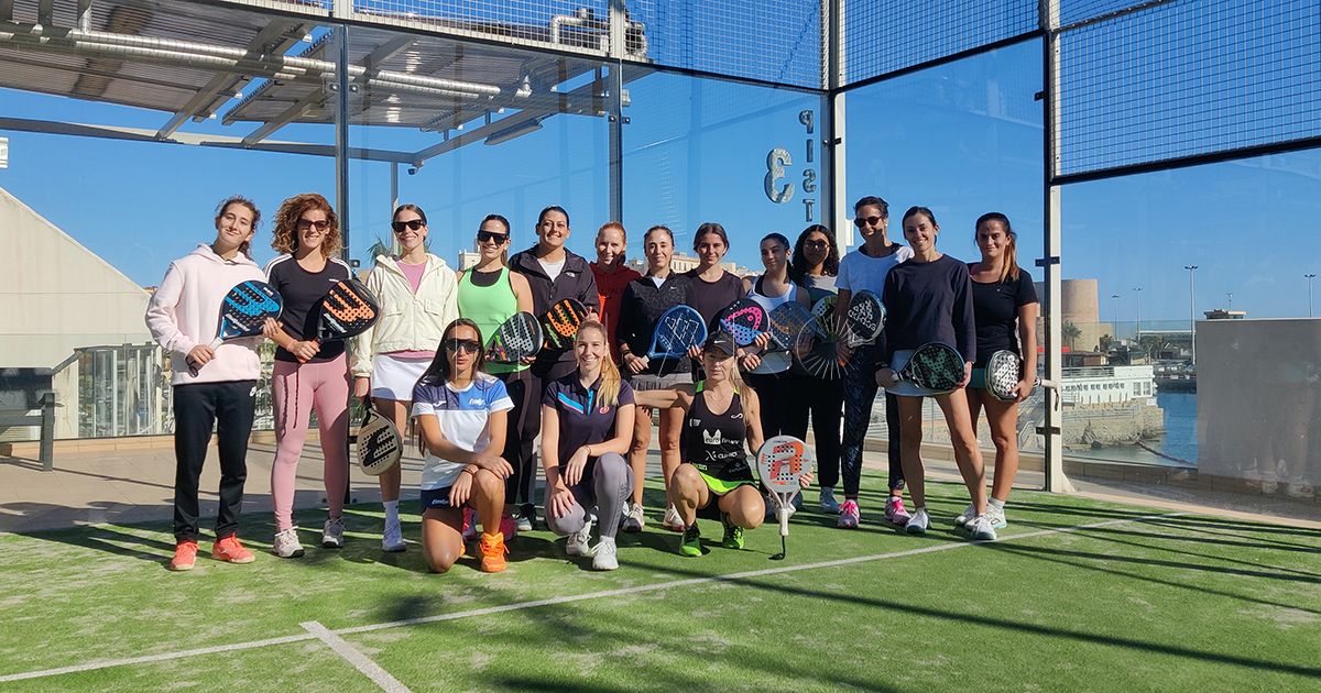 Jornada del pádel femenino en el Real
