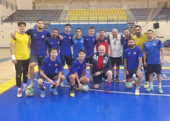 foto de familia tras el último entrenamiento de la temporada.