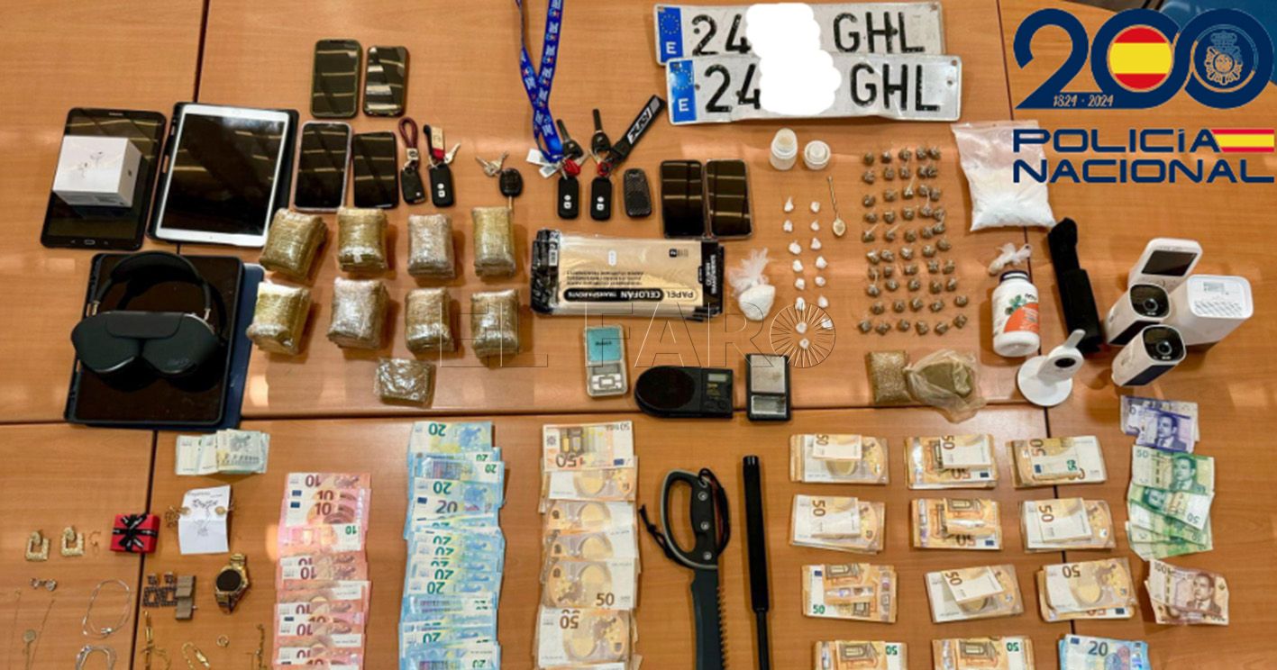 La Policía Nacional desarticula un nuevo punto de venta de drogas en la Cañada de Hidum