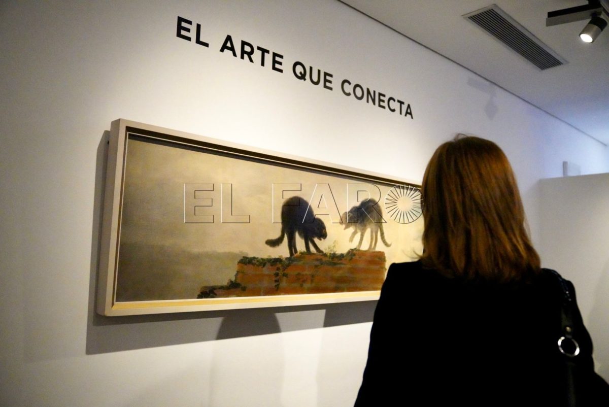 Últimas horas en Melilla del cuadro de Goya ‘Riña de gatos’, que supera las 1.100 visitas