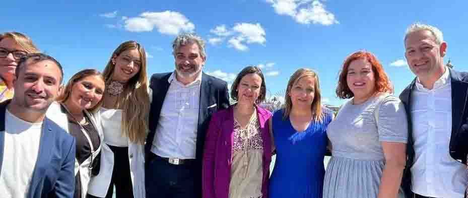 El melillense Méndez Mizzian, en la presentación de la candidatura del PSOE a las elecciones europeas