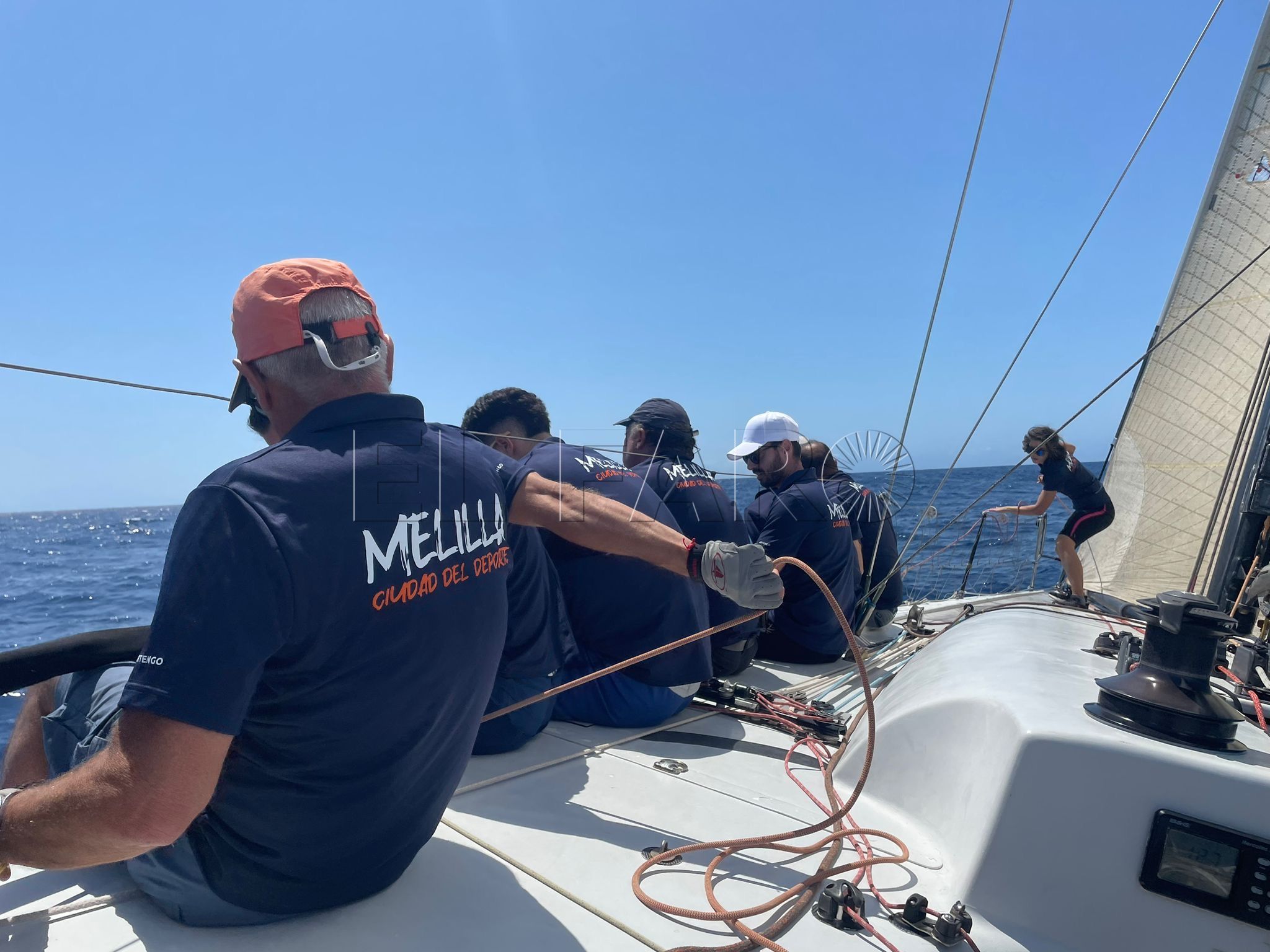 El barco Ciudad de Melilla está listo para competir