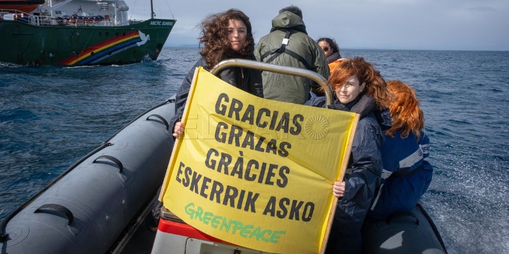 Greenpeace celebra su aniversario en España con el lema '40 años sin callarnos'