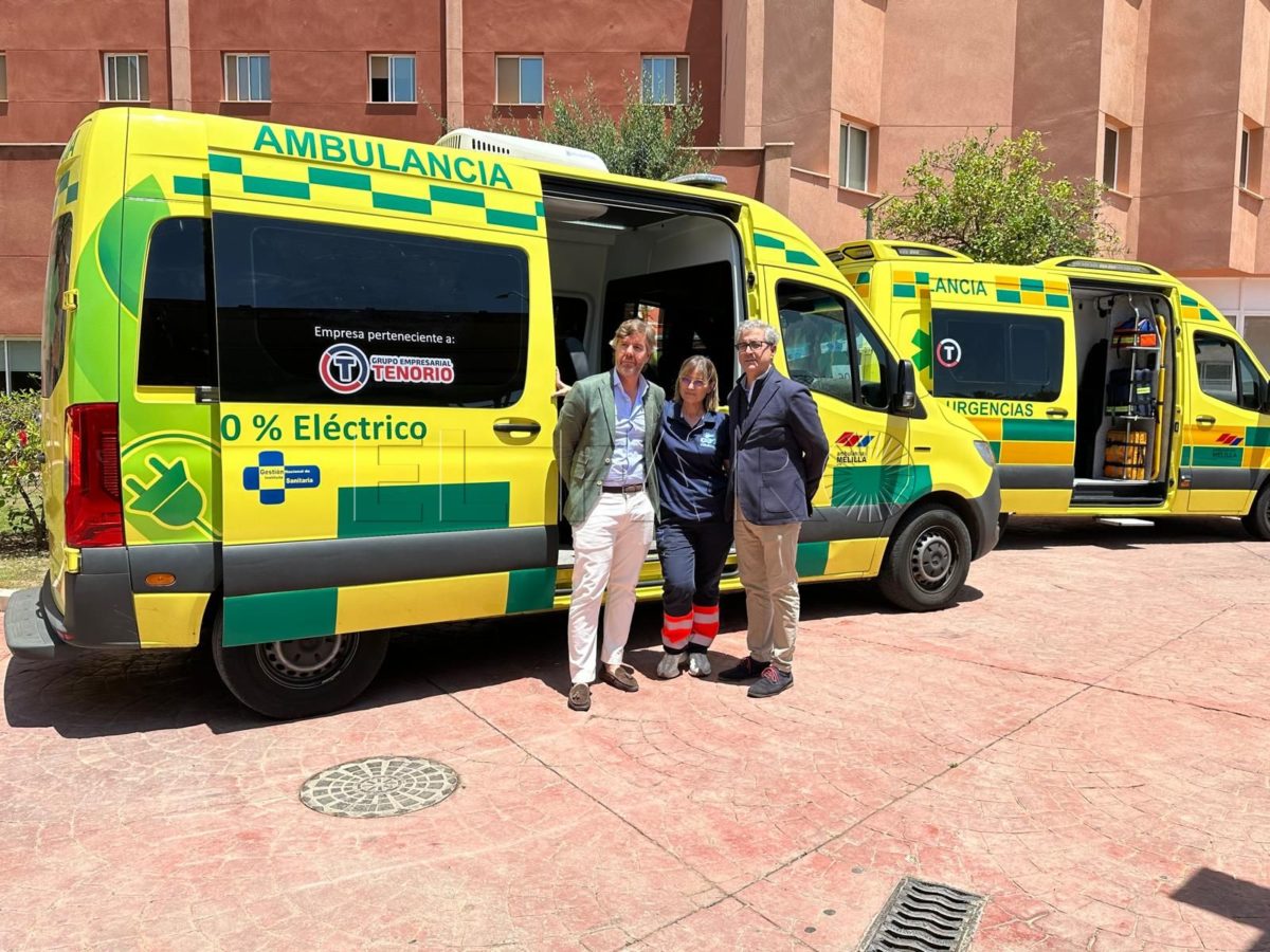 El 061 de Melilla cuenta con cinco nuevas ambulancias eléctricas