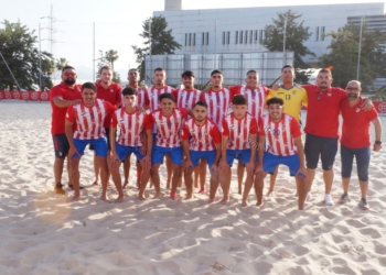 Buen papel de los equipos locales en la Segunda División masculina de fútbol playa