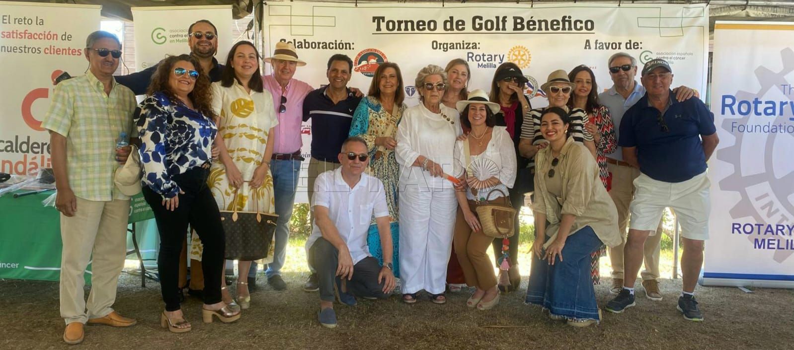 Satisfacción del Club Rotary por el resultado del torneo de golf a beneficio de la AECC