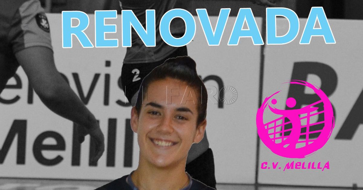 El CV Melilla femenino renueva a Cristina Cruzado