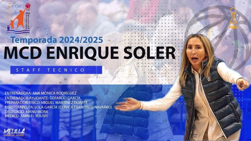 Ana Mónica Rodríguez lidera el banquillo del CD Enrique Soler