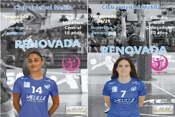 Yaiza Martínez Albarrán y Claudia Goñi renuevan para el curso 24/25
