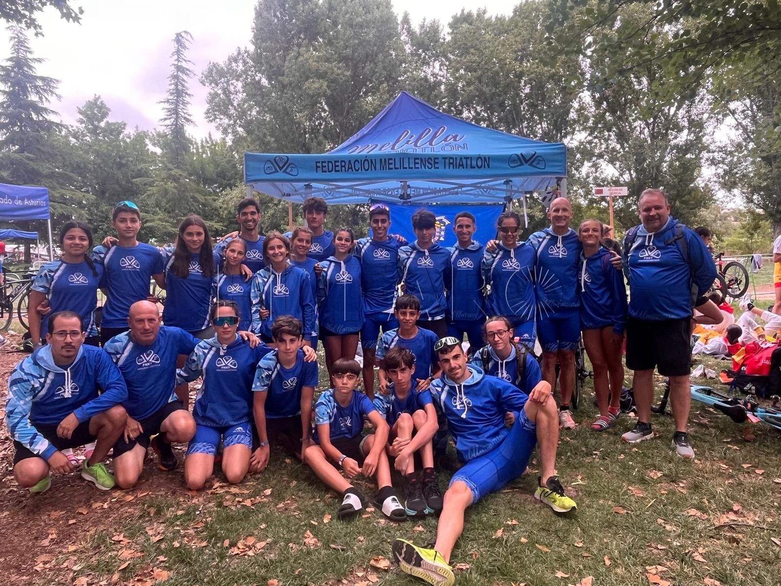 Buenos resultados de los triatletas melillenses en el Nacional por selecciones