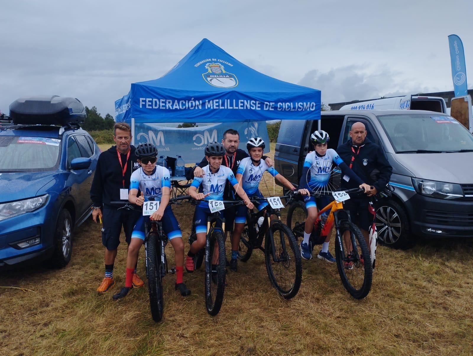 Enorme papel de los jóvenes ciclistas locales en el Nacional en edad escolar