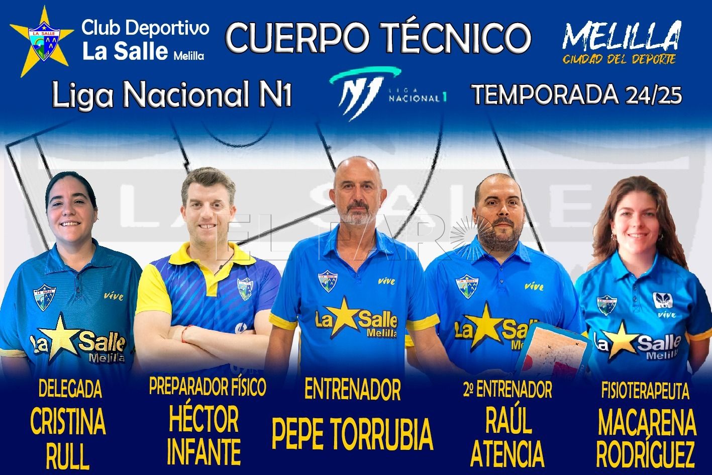 La Salle da oficialidad al cuerpo técnico del conjunto nacional