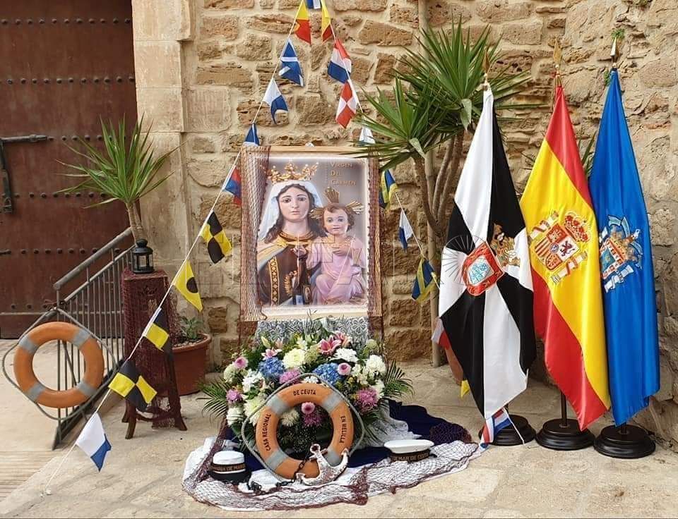 La Casa regional de Ceuta en Melilla festeja la Virgen del Carmen
