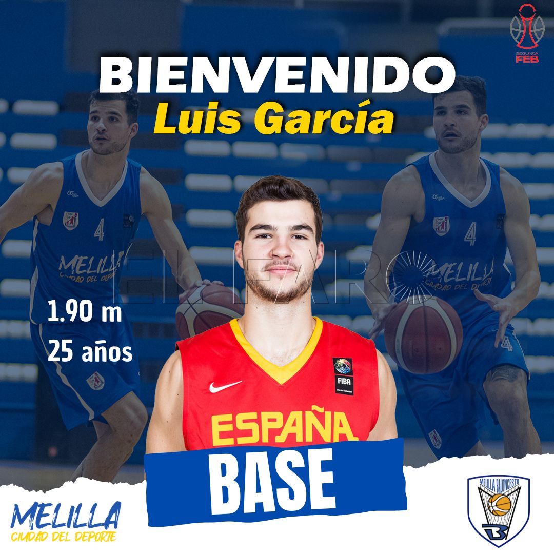 Luis García, nuevo base del Melilla Baloncesto