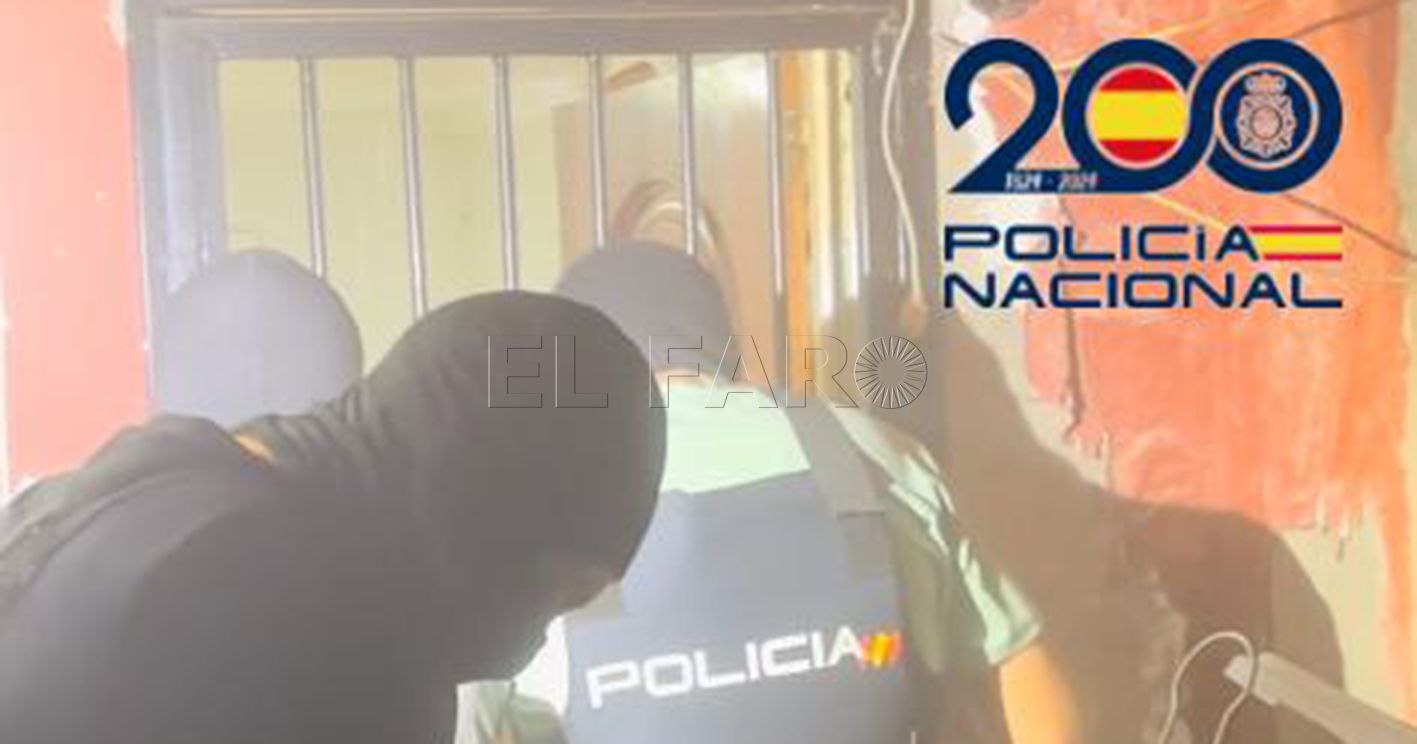 La Policía desmantela un punto de venta de droga en el Barrio Hebreo