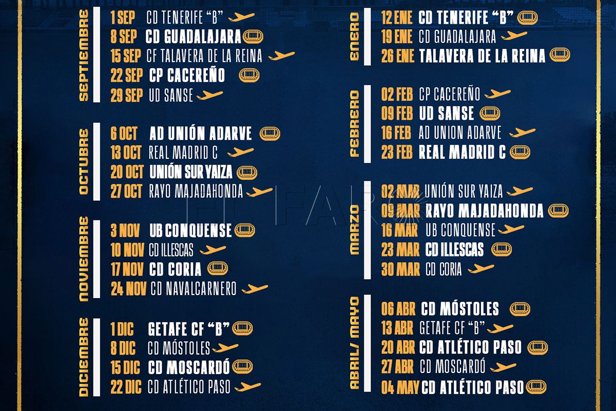 La UD Melilla ya conoce su calendario en el grupo quinto de la Segunda RFEF