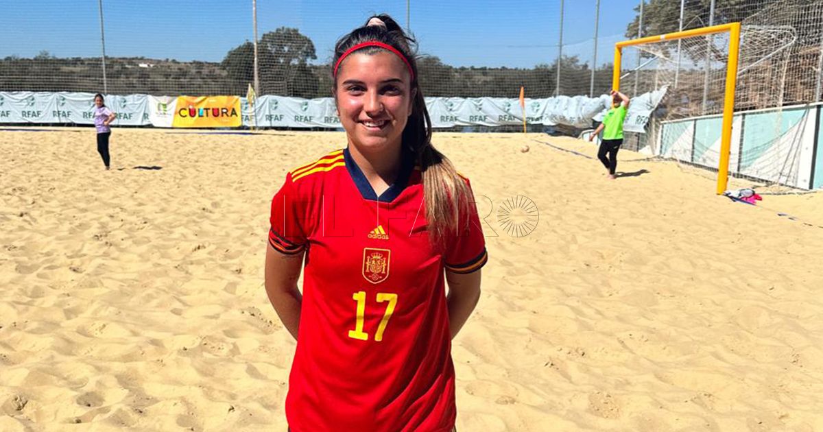 La melillense Natalia Cuadrado, con España