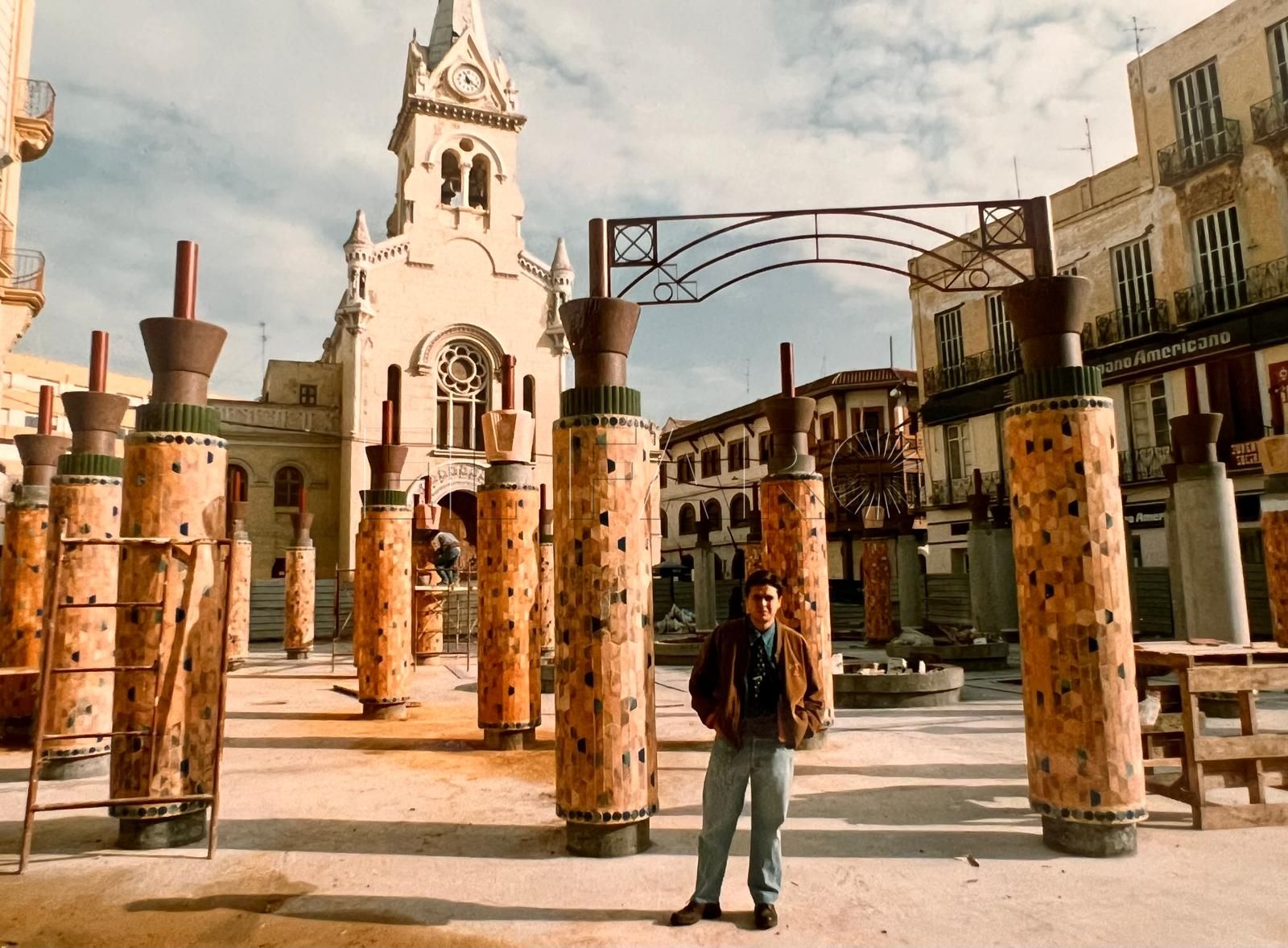 Carlos Baeza, muy ilusionado con la imagen de "su plaza" en cupones de la Once