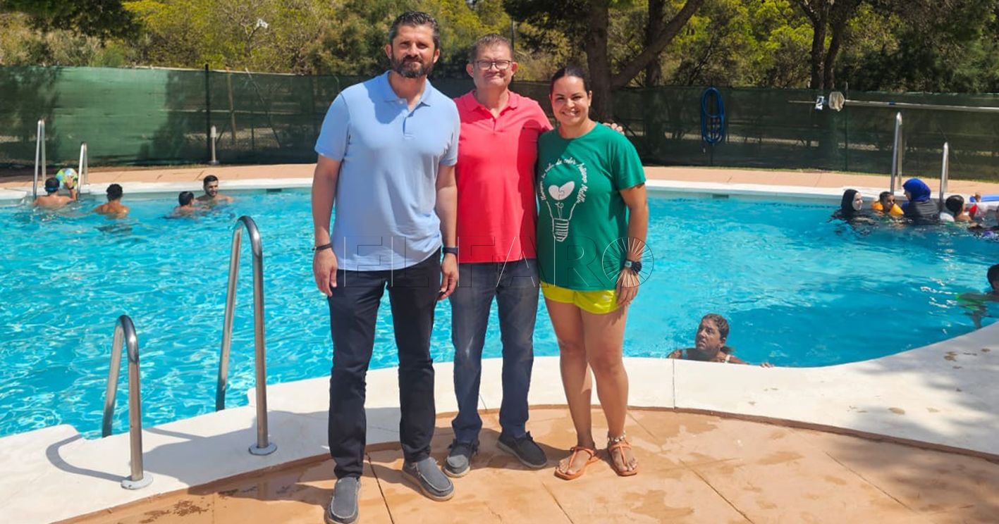 Bonnemaison visita el campamento de Autismo Melilla en el Fuerte