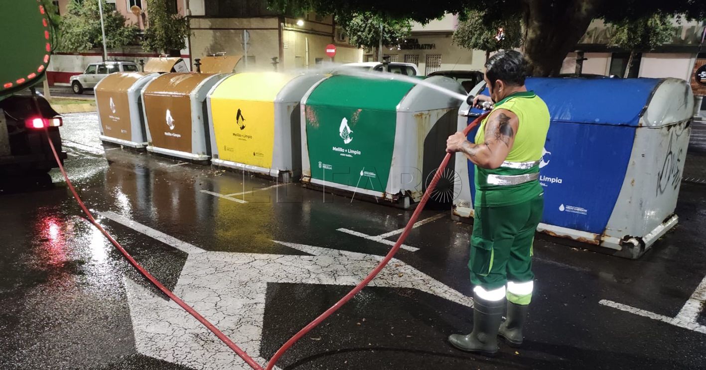 Los alrededores del Mercado Central y de la plaza de toros, algunos lugares de la última limpieza de la Ciudad Autónoma