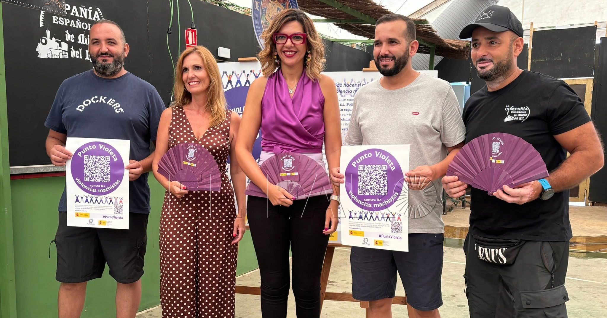 El Punto Violeta estará en todas las casetas de la Feria de Melilla a través de cartelería y abanicos