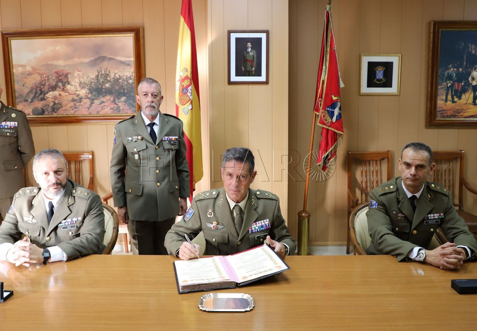 Acto de entrega de mando del Batallón de Cuartel General de la Comandancia General