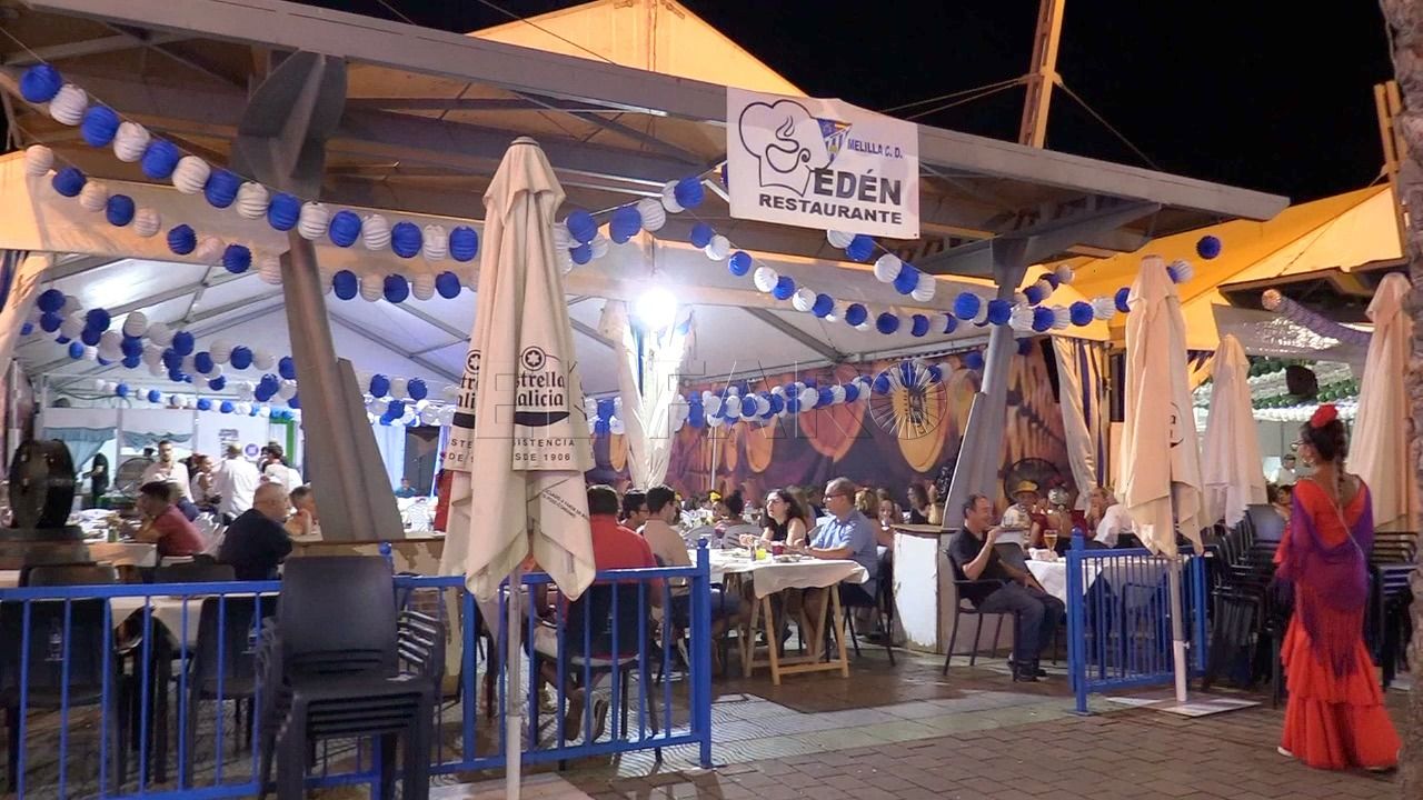 Buen ambiente en la caseta Edén