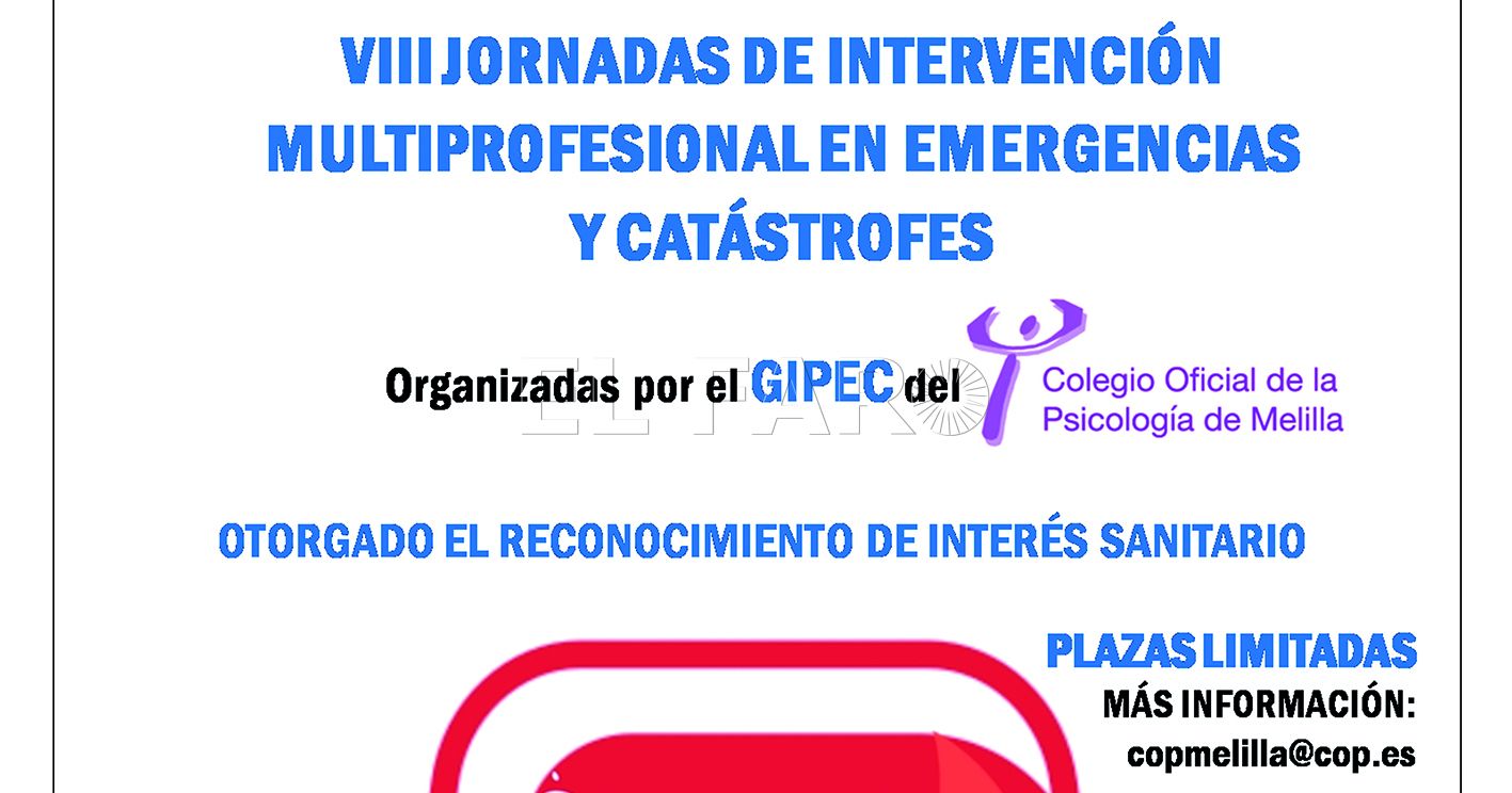 El Gipec organiza sus VIII Jornadas en Emergencias y Catástrofes