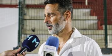 Mere Hermoso atendió a los medios de comunicación tras el partido frente al CD Cieza.