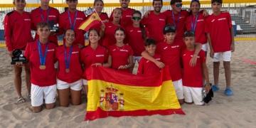 Equipos Juveniles, Sub 14 y Sub 18 que han tomado parte en el Campeonato de Europa celebrado en la Isla de Creta.